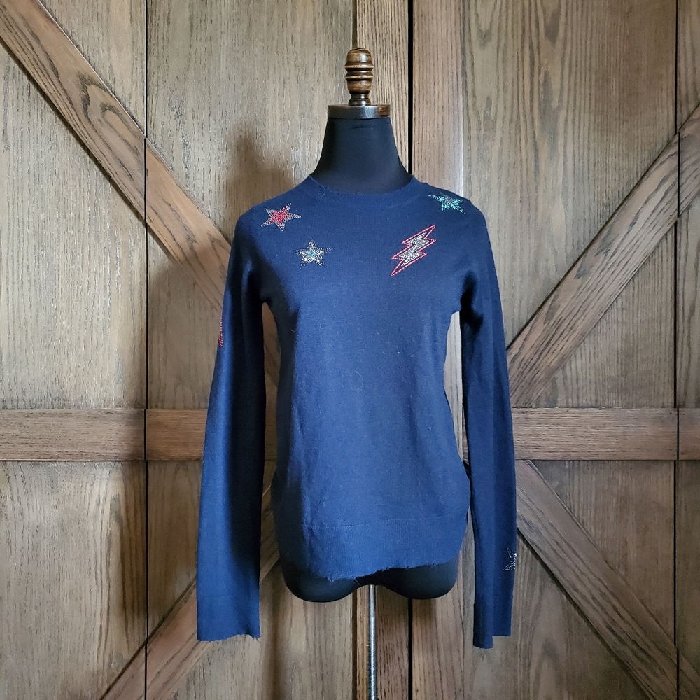 LAST CHANCE Zadig Voltaire Cashmere Embellished Sweater